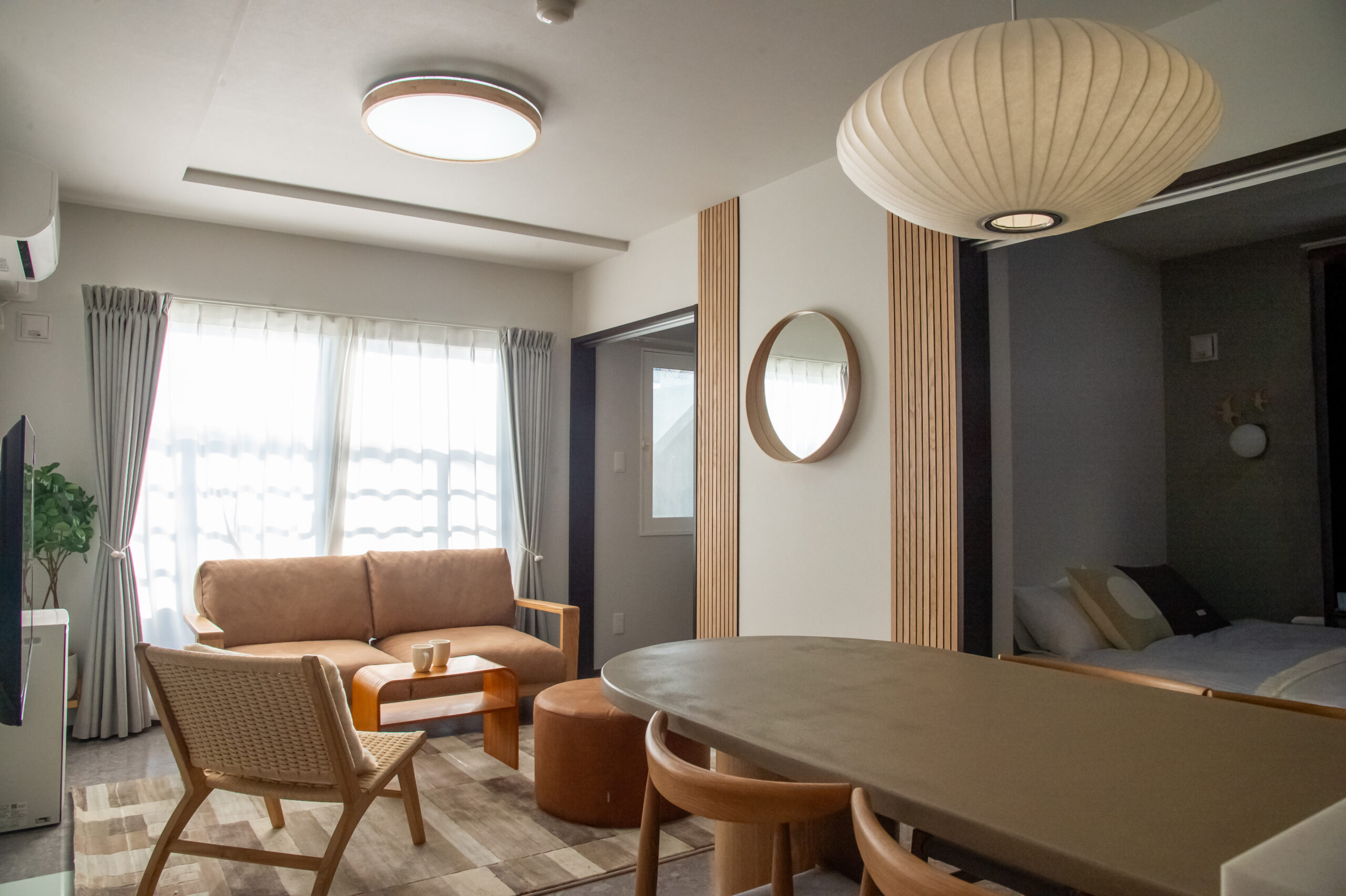 Birch Nest living room in Sapporo
